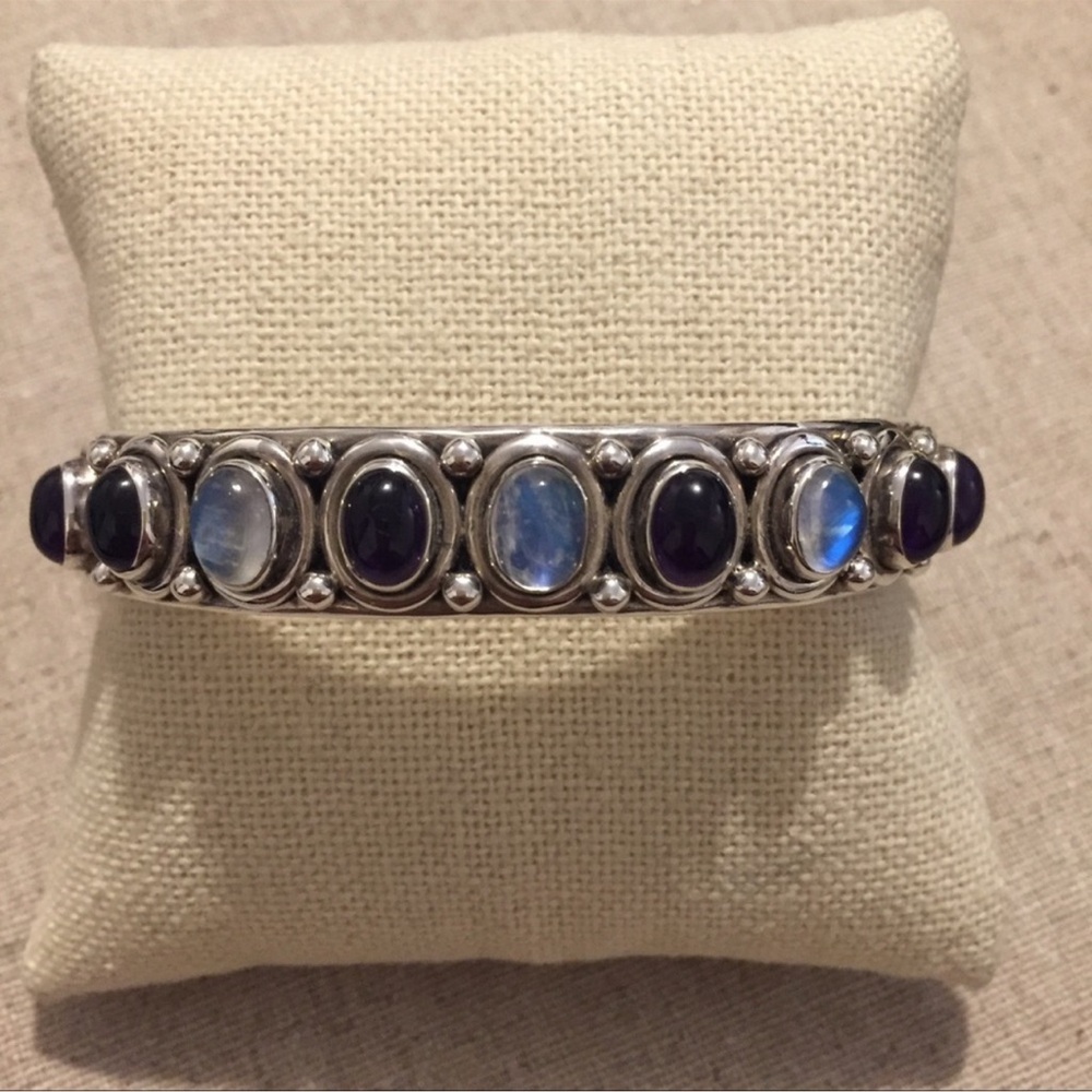 Nicky Butler | Bracelet | Sterling Cuff | Amethyst & Moonstone - Picture 9 of 16
